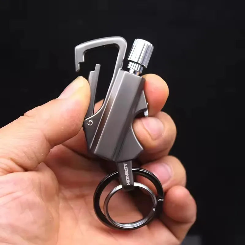2025 Multifunctional Kerosene Lighter Keychain Beer Bottle Opener Outdoor Portable Igniter Smoking Accessories Gadgets Men Gift
